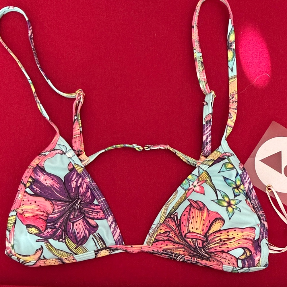 Floral Print Bikini Top